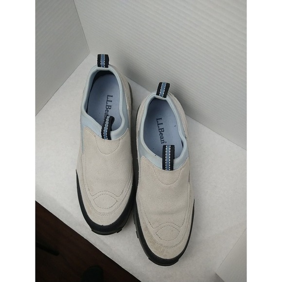 L.L. Bean Slip On Blue Grey Suede Slip On Athletic Shoes. Size 9.5M - Picture 2 of 11